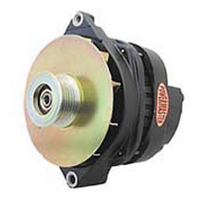 Powermaster Black GM CS144 Style Alternator 200 Amps 6-Groove Serpentine Pulley 