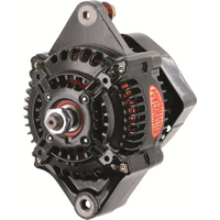 Powermaster Black GM Denso Style Race Alternator180 Amps, 16 Volt 118mm Size