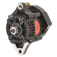 Powermaster Black Denso Racing Alternator 50 AMP 16 Volt System 1 Wire NO Pulley