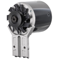 Powermaster Black PowerGEN Alternator for Ford Flathead 1939-48 75 AMP "Shorty" Single V-Belt Pulley 1-1/2" Shorter