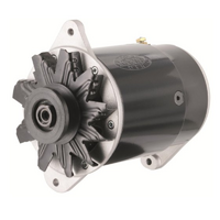Powermaster Black PowerGEN Alternator GM Up To 1964 Short 75 AMP Single V-Belt Pulley 