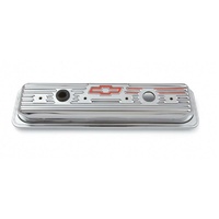 Proform Stamped Valve Covers Centre Hold-Down Chrome Small Block Chev 1987-Later