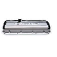 Proform Stamped Valve Covers Short Style with Baffle Chrome Big Block Chev