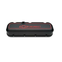 Proform Die Cast Valve Covers Chevrolet Logo Tall Style Black Big Block Chev