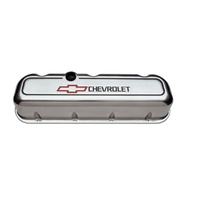 Proform Die Cast Valve Covers Chevrolet Logo Tall Style Polished Big Block Chev