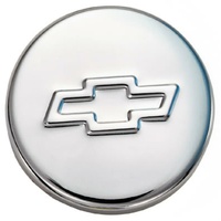 Proform Oil Filler Cap Chrome with Bowtie Emblem with 1.22" Hole