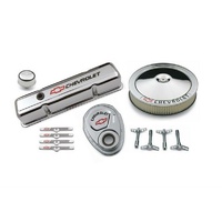 Proform Engine Dress-Up Kit Chrome Suit SB Chev With Chevrolet Logo & Bowtie