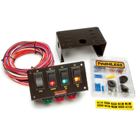 Painless Wiring 4 Switched Fused Panel With Ignition/Start & x2 Accessories