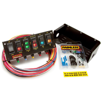 Painless Wiring 6 Switched Fused Panel Ignition/Start, Fuel Pump, Water Pump Etc
