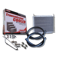 PWR Trans Oil Cooler kit - For Holden Commodore VZ V6 & V8 280 x 255 x 19mm 3/8' barbed