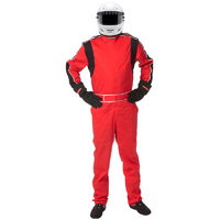 Pyrotect Sportsman Deluxe One Piece Red Racing Suit (Medium) SFI-5 Two Layer Nomex