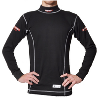 Pyrotect Inner Wear Turtle Neck Top (XX-Small) Black, SFI Approved