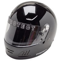 Pyrotect Black Pro Airflow Full Face Helmet (XX-Small) With Clear Shelid. Snell SA2015 Rated
