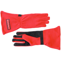 Pyrotect Two Layer Red Racing Gloves (Medium) SFI 3.3/5 Two Layer Nomex