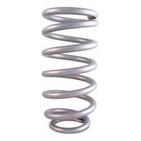QA1 Coilover Spring High Travel 3.570in. Dia. 10in. Length 500 lbs/in. Pigtail Silver Powdercoated Each