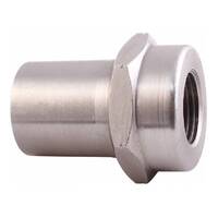 QA1 Chassis Tube Adapter Steel 3/4in. Diameter LH 3/8in.-24 Thread .058 Wall Thickness Hex End Each