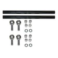 QA1 Control Arms Tubular Aluminum Black Powdercoated Rear Lower X Series Chromoly Rod Ends For Ford Pair