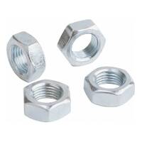 QA1 Jam Nut Aluminium Clear Anodised 5/8-18 LH 15/16in. Hex 3/8in. Width Each