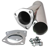 Quicktime Performance 2-1/2" Stainless Steel Y-Branch Cutout with Flange