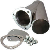 Quicktime Performance 3-1/2" Stainless Steel Y-Branch Cutout with Flange