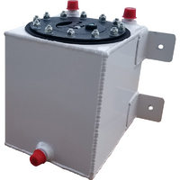 RCI 1 Gallon (3.8L) Aluminium Fuel Cell with Foam Natural Size: 6-1/2" x 6-1/2" x 9"