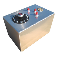 RCI 12 Gallon (45L) Aluminium Street Rod Fuel Cell with Sender (No Foam) Natural Size: 18" x 12" x 12"