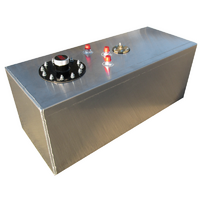 RCI 19 Gallon (71L) Aluminium Street Rod Fuel Cell with Sender Natural No Foam. Size: 30" x 12" x 12"