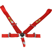RCI 5 Point 3" Cam-Lock Type Racing Harness Red Pull Down Type. SFI 16.1 Rated