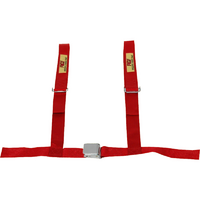 RCI 4 Point 2" Street Racing Harness Red Non SFI
