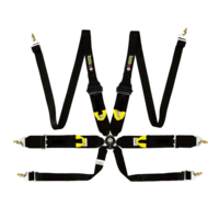 Autotecnica FIA HANS 6-Point Racing Harness Seat Belt Quick Release Black RCU-1003HBK