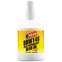 Red Line Oil 80W/140 GL-5 Gear Oil 1 Quart Bottle 946ml 