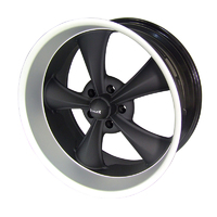 Ridler 695 Wheel Matt Black/M. LIP-20x8.5 For GM Chev For Holden Back Space 0mm 