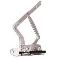 Ring Brothers Billet Bonnet Hinge Kit Natural Finish Suit 1967-1969 Camaro, Solid Frame For Steel Bonnet