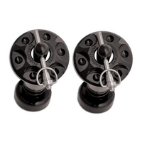 Ring Brothers Billet Bonnet Pin Kit Black Finish Suit Ford Mustang 1965-1970
