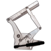 Ring Brothers Billet Bonnet Hinge Kit Natural Finish Suit Ford Mustang 1967-1968 Solid Frame for Steel Bonnet
