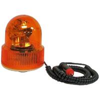Auto King Amber Revolving Warning Light Flashing Emergency Hazard Rotating 12-Volt
