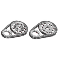 Rollmaster Timing Chain Set Nitrided w/ Torrington Bearing SB Chev 262-400 w/BB Chev Snout