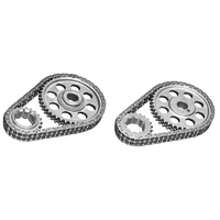 Rollmaster Double Row Timing Chain Set Nitrided Sprockets Suit SB for Ford 302-351W Pre-EFI