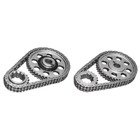 Rollmaster Double Row Timing Chain Set Nitrided With Torrington Bearing Suit SB for Ford EFI 5.0L HO, Roller Cam Block
