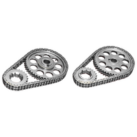 Rollmaster Double Row Timing Chain Set Nitrided Suit for Ford 302-351 Cleveland, Line Bore .010"