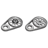 Rollmaster Double Row Timing Chain Set Nitrided With Torrington Bearing Suit for Ford 302-351 Cleveland