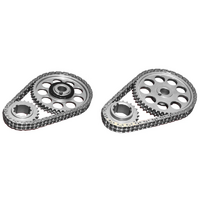 Rollmaster Double Row Timing Chain Set Nitrided With Torrington Bearing Suit for Ford 302-351 Cleveland SVO With SCAT OR EAGLE Crank, Line Bore .010"