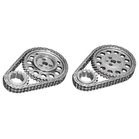 Rollmaster Double Row Timing Chain Set Nitrided With Torrington Bearing Suit Hemi Chrysler 6cyl 215-245-265, 3 Bolt Cam Sprocket