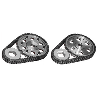Rollmaster Double Row Timing Chain Set Nitrided Vernier Adjustable Suit Holden 253-304-308