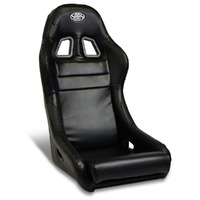 SAAS Seat Fixed Back Mach II Black PU Leather ADR Compliant RP1001L