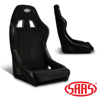 SAAS Seat Fixed Back Mach II Black Suede ADR Compliant RP1001S