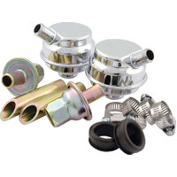 RPC Universal Crankcase Evacuation System With Chrome Breathers RPCR2050