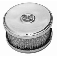 RPC Chrome Steel Dish Style Air Cleaner Set with Paper Element & Raised Base RPCR2170