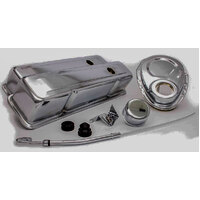 Engine Dress Up Kit (Chrome) with Tall Valve Covers For Smallblock Chev V8 RPCR3024