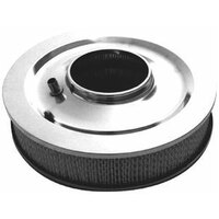 RPC 14"x 3" Stainless Muscle Car Style Air Cleaner with Flat Base & Paper Element RPCR9136